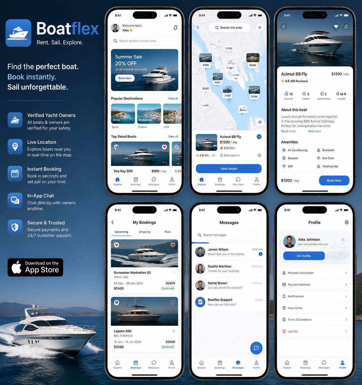Boatflex Android App Digital Showcase